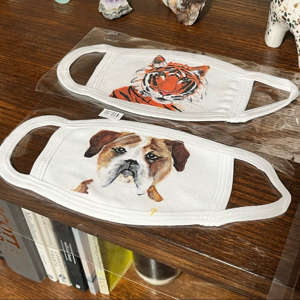 Children's animal face masks